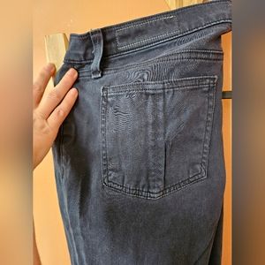 Rag and bone skinny plush black blue jean super soft cute sz 31 women's